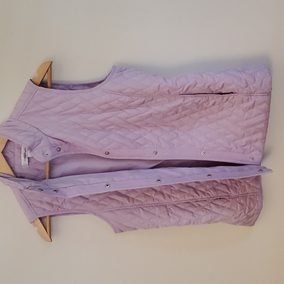 Croft & Barrow light purple quilted vest - Picture 3 of 6